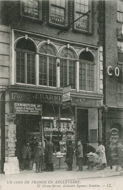 Französische Buchhandlung, 17 Green Street, Leicester Square, London von English Photographer